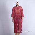 embroidered sun-proof clothing cover up crochet dress beach